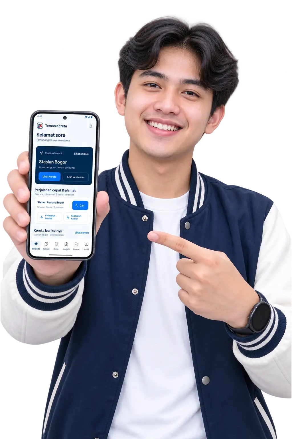 Pengguna Teman Kereta Pria